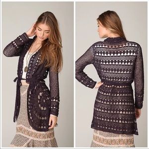 Free People Carefree Harmony Open Knit Cardigan